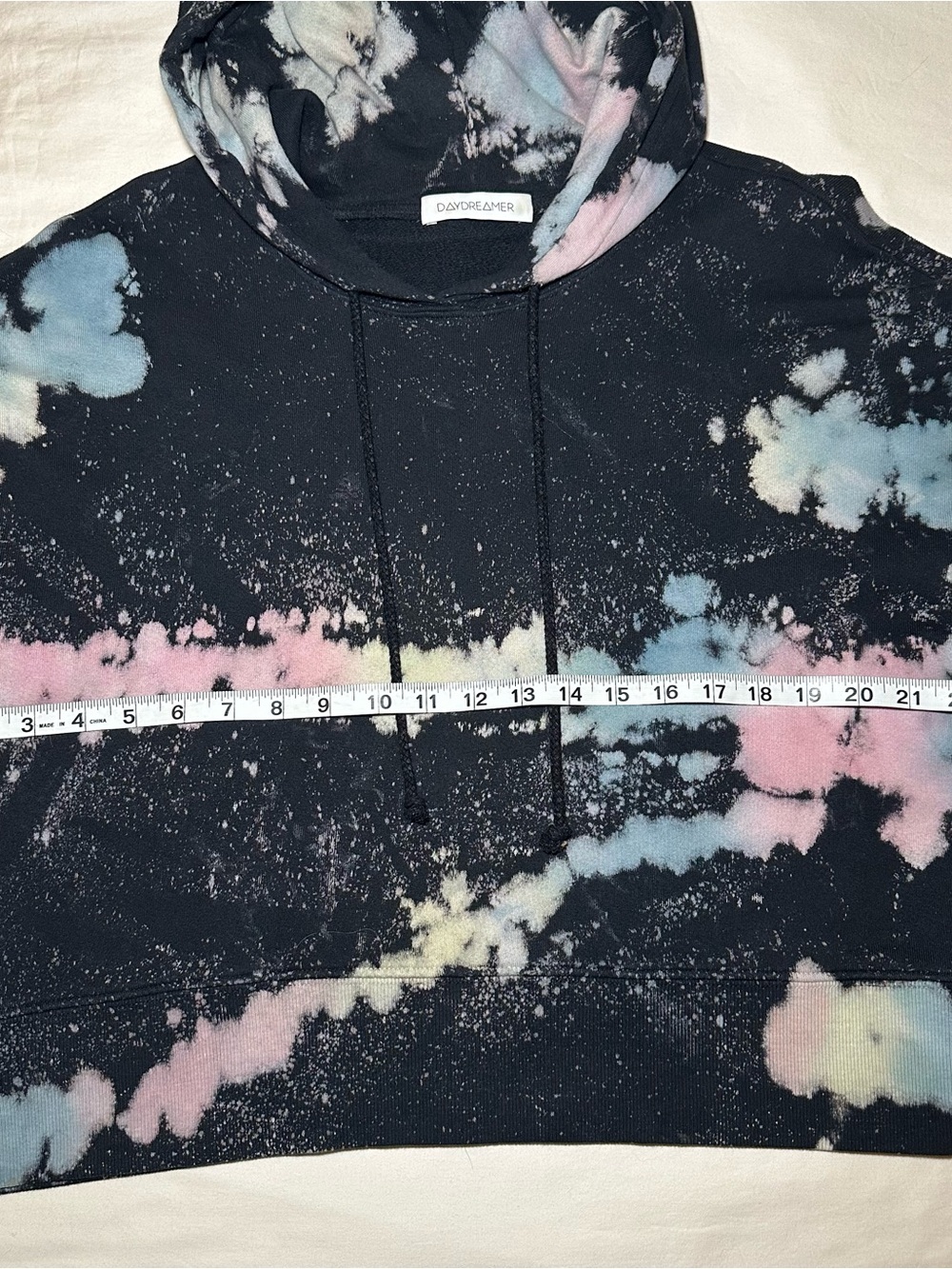 Daydreamer Black Tie-Dye Hoodie